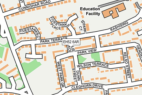 EH52 6AR map - OS OpenMap – Local (Ordnance Survey) EH52 6AR map - OS OpenMap – Local (Ordnance Survey)