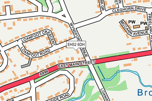 EH52 6DH map - OS OpenMap – Local (Ordnance Survey) EH52 6DH map - OS OpenMap – Local (Ordnance Survey)