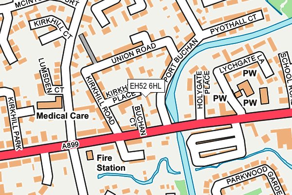 EH52 6HL map - OS OpenMap – Local (Ordnance Survey) EH52 6HL map - OS OpenMap – Local (Ordnance Survey)