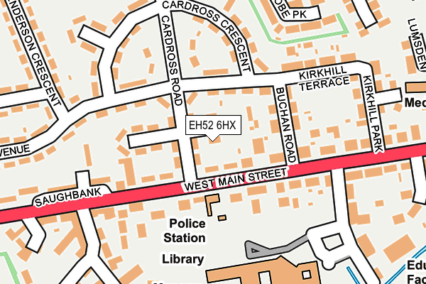 EH52 6HX map - OS OpenMap – Local (Ordnance Survey) EH52 6HX map - OS OpenMap – Local (Ordnance Survey)