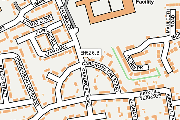EH52 6JB map - OS OpenMap – Local (Ordnance Survey) EH52 6JB map - OS OpenMap – Local (Ordnance Survey)