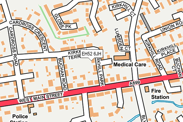EH52 6JH map - OS OpenMap – Local (Ordnance Survey) EH52 6JH map - OS OpenMap – Local (Ordnance Survey)