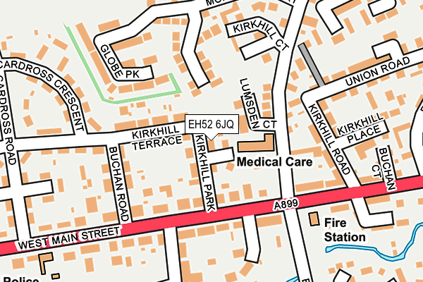 EH52 6JQ map - OS OpenMap – Local (Ordnance Survey) EH52 6JQ map - OS OpenMap – Local (Ordnance Survey)