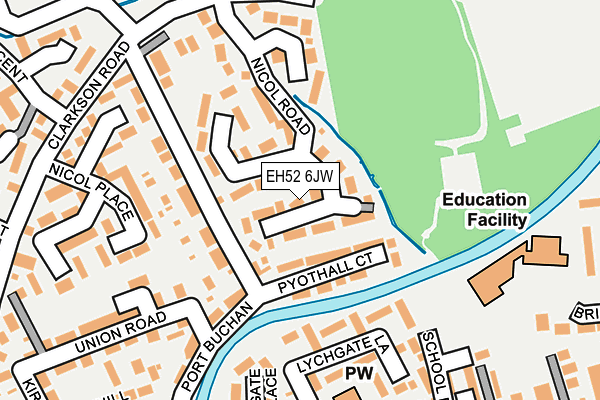EH52 6JW map - OS OpenMap – Local (Ordnance Survey) EH52 6JW map - OS OpenMap – Local (Ordnance Survey)