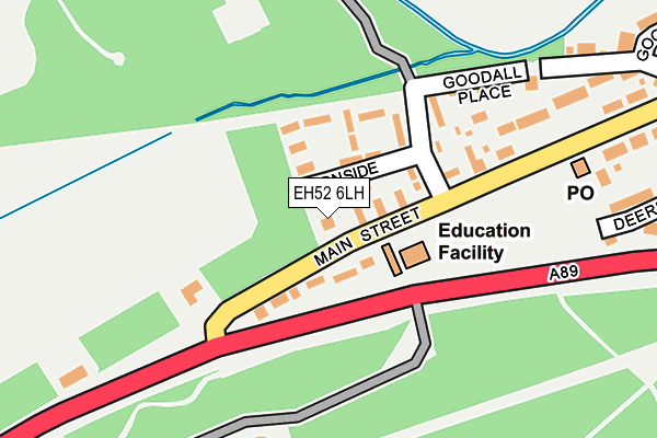 EH52 6LH map - OS OpenMap – Local (Ordnance Survey) EH52 6LH map - OS OpenMap – Local (Ordnance Survey)