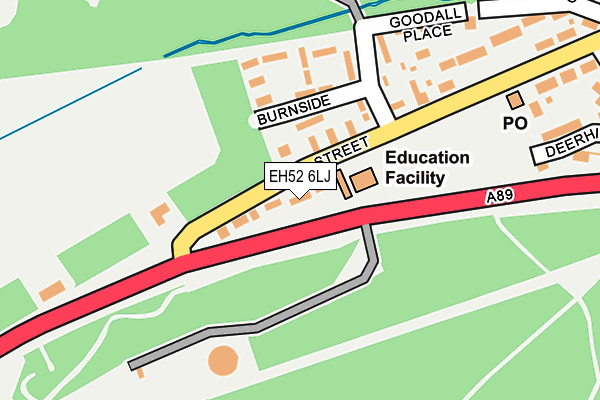 EH52 6LJ map - OS OpenMap – Local (Ordnance Survey) EH52 6LJ map - OS OpenMap – Local (Ordnance Survey)