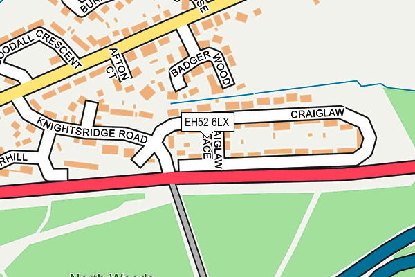 EH52 6LX map - OS OpenMap – Local (Ordnance Survey) EH52 6LX map - OS OpenMap – Local (Ordnance Survey)