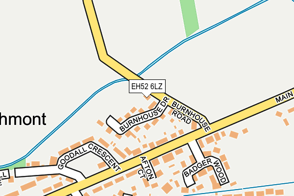 EH52 6LZ map - OS OpenMap – Local (Ordnance Survey) EH52 6LZ map - OS OpenMap – Local (Ordnance Survey)