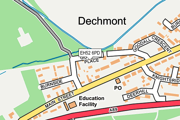 EH52 6PD map - OS OpenMap – Local (Ordnance Survey) EH52 6PD map - OS OpenMap – Local (Ordnance Survey)