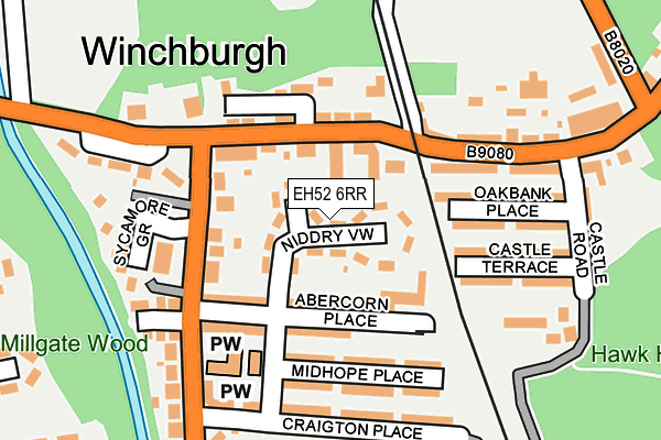 EH52 6RR map - OS OpenMap – Local (Ordnance Survey) EH52 6RR map - OS OpenMap – Local (Ordnance Survey)