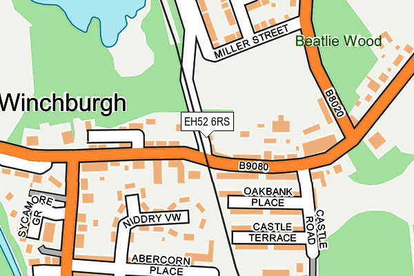 EH52 6RS map - OS OpenMap – Local (Ordnance Survey) EH52 6RS map - OS OpenMap – Local (Ordnance Survey)