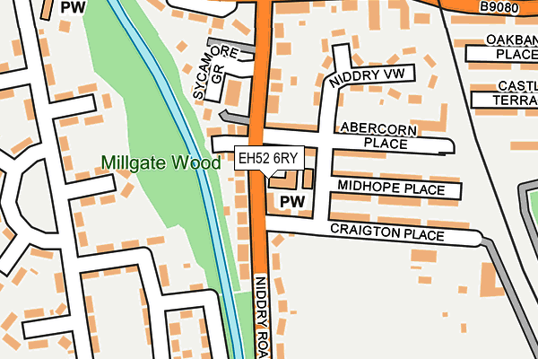 EH52 6RY map - OS OpenMap – Local (Ordnance Survey) EH52 6RY map - OS OpenMap – Local (Ordnance Survey)