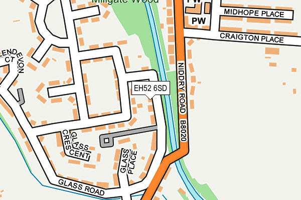 EH52 6SD map - OS OpenMap – Local (Ordnance Survey) EH52 6SD map - OS OpenMap – Local (Ordnance Survey)