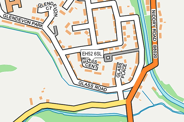 EH52 6SL map - OS OpenMap – Local (Ordnance Survey) EH52 6SL map - OS OpenMap – Local (Ordnance Survey)