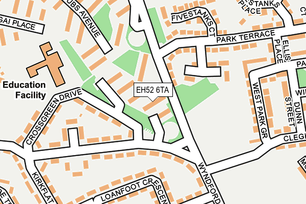EH52 6TA map - OS OpenMap – Local (Ordnance Survey) EH52 6TA map - OS OpenMap – Local (Ordnance Survey)