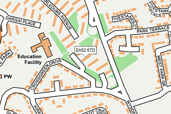 EH52 6TD map - OS OpenMap – Local (Ordnance Survey) EH52 6TD map - OS OpenMap – Local (Ordnance Survey)