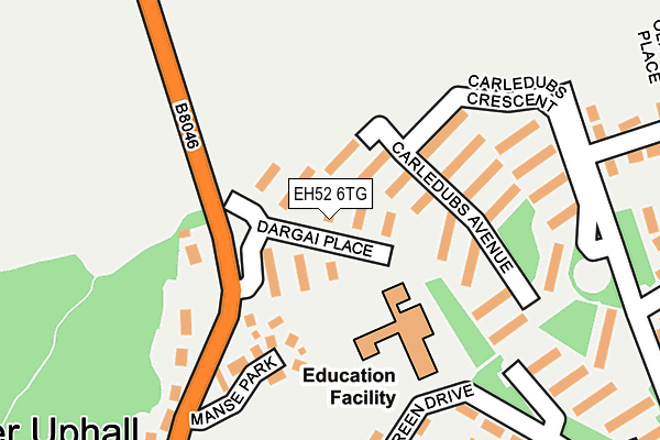 EH52 6TG map - OS OpenMap – Local (Ordnance Survey) EH52 6TG map - OS OpenMap – Local (Ordnance Survey)