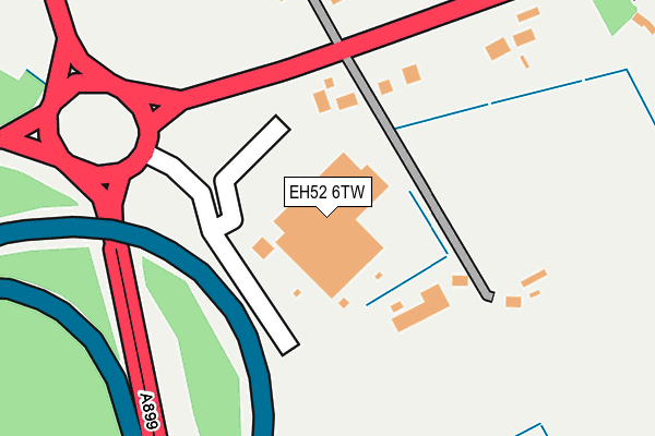 EH52 6TW map - OS OpenMap – Local (Ordnance Survey) EH52 6TW map - OS OpenMap – Local (Ordnance Survey)
