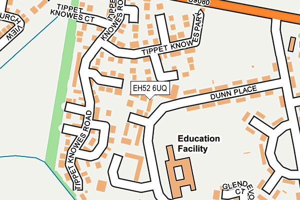 EH52 6UQ map - OS OpenMap – Local (Ordnance Survey) EH52 6UQ map - OS OpenMap – Local (Ordnance Survey)