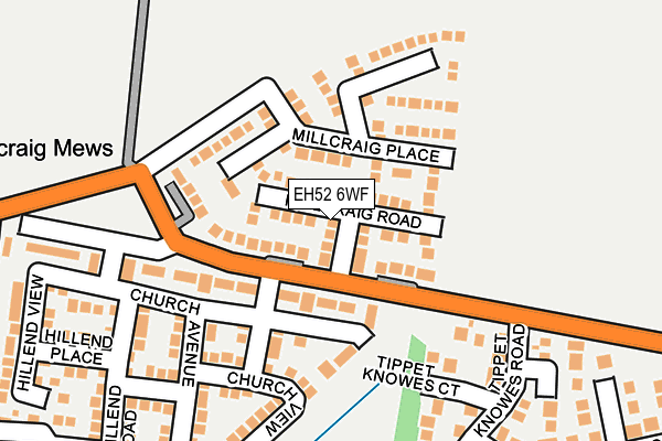 EH52 6WF map - OS OpenMap – Local (Ordnance Survey) EH52 6WF map - OS OpenMap – Local (Ordnance Survey)