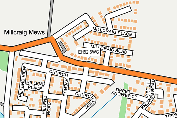 EH52 6WG map - OS OpenMap – Local (Ordnance Survey) EH52 6WG map - OS OpenMap – Local (Ordnance Survey)