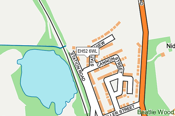 EH52 6WL map - OS OpenMap – Local (Ordnance Survey) EH52 6WL map - OS OpenMap – Local (Ordnance Survey)