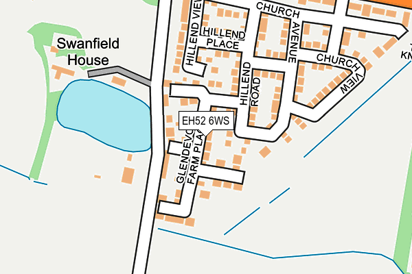 EH52 6WS map - OS OpenMap – Local (Ordnance Survey) EH52 6WS map - OS OpenMap – Local (Ordnance Survey)