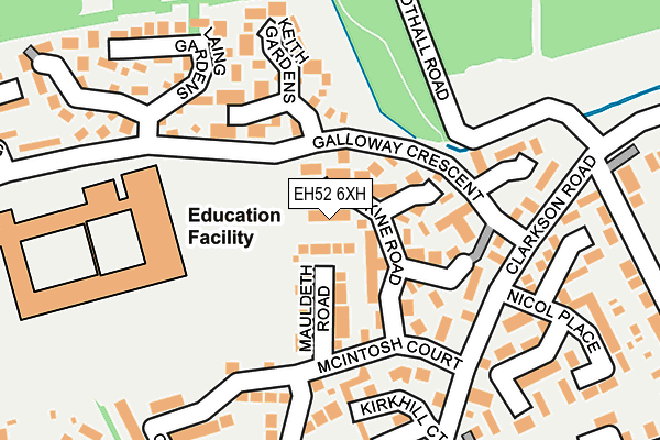 EH52 6XH map - OS OpenMap – Local (Ordnance Survey) EH52 6XH map - OS OpenMap – Local (Ordnance Survey)