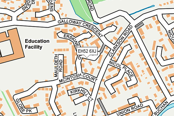 EH52 6XJ map - OS OpenMap – Local (Ordnance Survey) EH52 6XJ map - OS OpenMap – Local (Ordnance Survey)