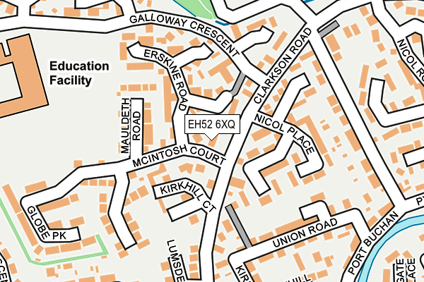EH52 6XQ map - OS OpenMap – Local (Ordnance Survey) EH52 6XQ map - OS OpenMap – Local (Ordnance Survey)