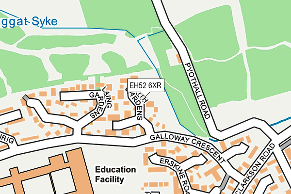 EH52 6XR map - OS OpenMap – Local (Ordnance Survey) EH52 6XR map - OS OpenMap – Local (Ordnance Survey)