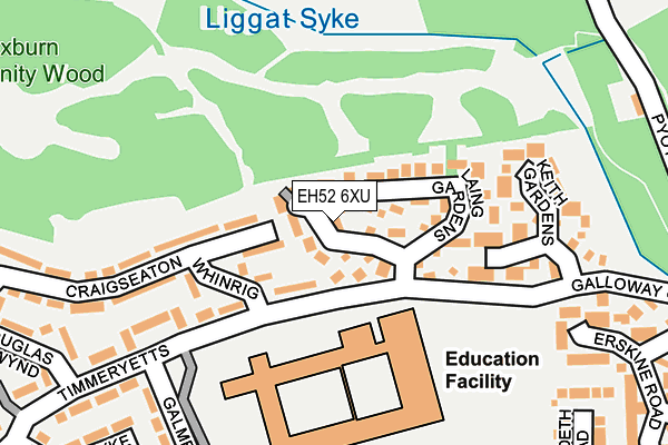 EH52 6XU map - OS OpenMap – Local (Ordnance Survey) EH52 6XU map - OS OpenMap – Local (Ordnance Survey)