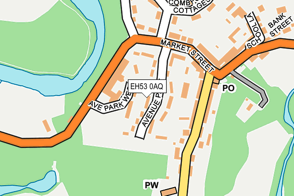 EH53 0AQ map - OS OpenMap – Local (Ordnance Survey) EH53 0AQ map - OS OpenMap – Local (Ordnance Survey)