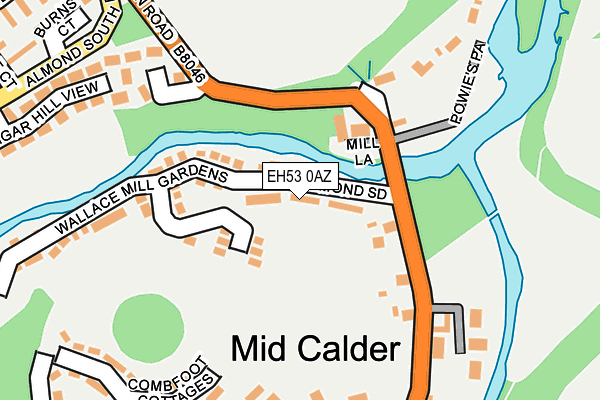 EH53 0AZ map - OS OpenMap – Local (Ordnance Survey) EH53 0AZ map - OS OpenMap – Local (Ordnance Survey)