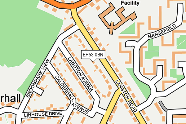 EH53 0BN map - OS OpenMap – Local (Ordnance Survey) EH53 0BN map - OS OpenMap – Local (Ordnance Survey)