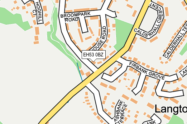 EH53 0BZ map - OS OpenMap – Local (Ordnance Survey) EH53 0BZ map - OS OpenMap – Local (Ordnance Survey)