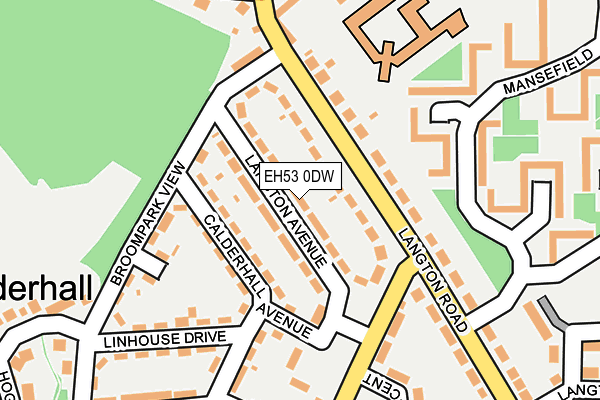 EH53 0DW map - OS OpenMap – Local (Ordnance Survey) EH53 0DW map - OS OpenMap – Local (Ordnance Survey)