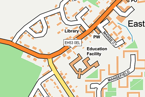 EH53 0EL map - OS OpenMap – Local (Ordnance Survey) EH53 0EL map - OS OpenMap – Local (Ordnance Survey)