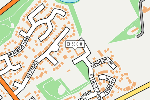 EH53 0HH map - OS OpenMap – Local (Ordnance Survey) EH53 0HH map - OS OpenMap – Local (Ordnance Survey)