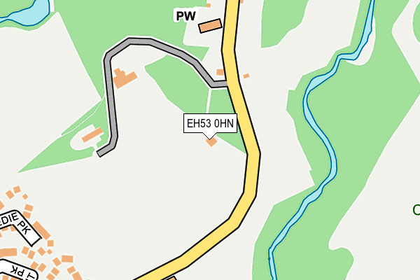EH53 0HN map - OS OpenMap – Local (Ordnance Survey) EH53 0HN map - OS OpenMap – Local (Ordnance Survey)