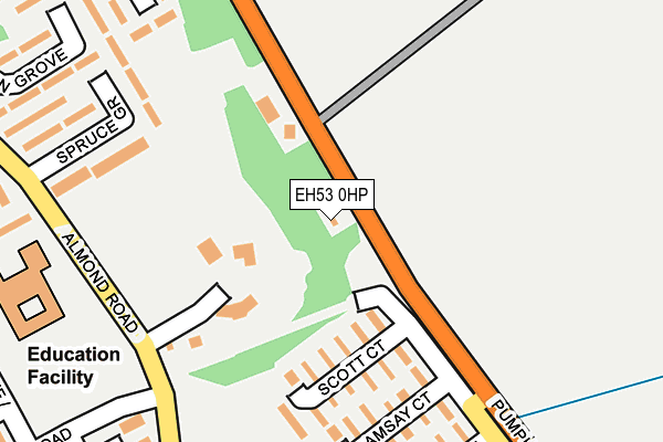 EH53 0HP map - OS OpenMap – Local (Ordnance Survey) EH53 0HP map - OS OpenMap – Local (Ordnance Survey)