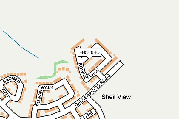 EH53 0HQ map - OS OpenMap – Local (Ordnance Survey) EH53 0HQ map - OS OpenMap – Local (Ordnance Survey)