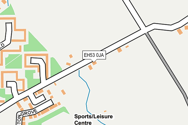 EH53 0JA map - OS OpenMap – Local (Ordnance Survey) EH53 0JA map - OS OpenMap – Local (Ordnance Survey)