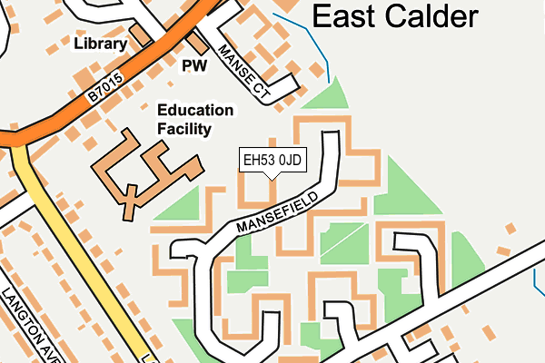 EH53 0JD map - OS OpenMap – Local (Ordnance Survey) EH53 0JD map - OS OpenMap – Local (Ordnance Survey)