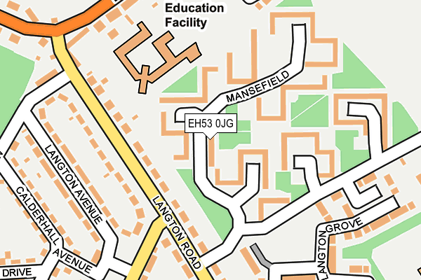 EH53 0JG map - OS OpenMap – Local (Ordnance Survey) EH53 0JG map - OS OpenMap – Local (Ordnance Survey)