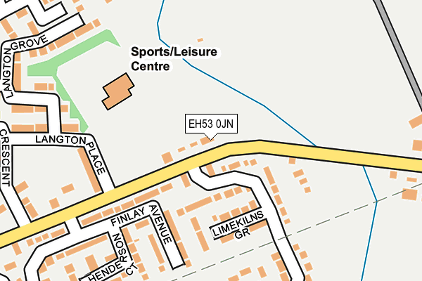 EH53 0JN map - OS OpenMap – Local (Ordnance Survey) EH53 0JN map - OS OpenMap – Local (Ordnance Survey)