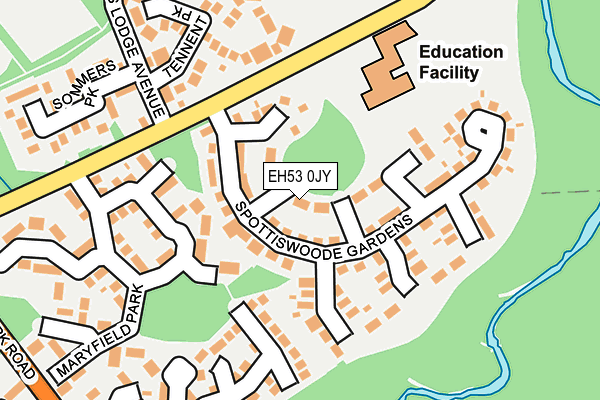 EH53 0JY map - OS OpenMap – Local (Ordnance Survey) EH53 0JY map - OS OpenMap – Local (Ordnance Survey)