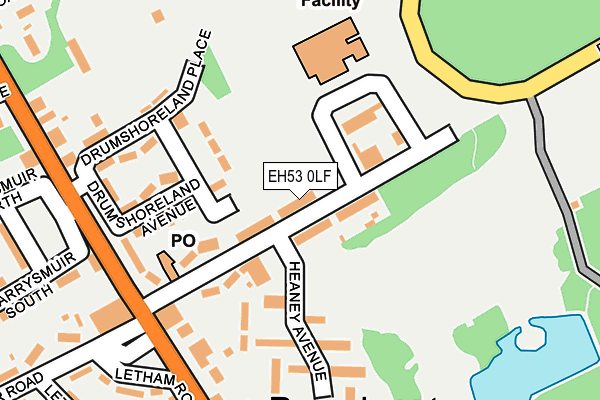 EH53 0LF map - OS OpenMap – Local (Ordnance Survey) EH53 0LF map - OS OpenMap – Local (Ordnance Survey)