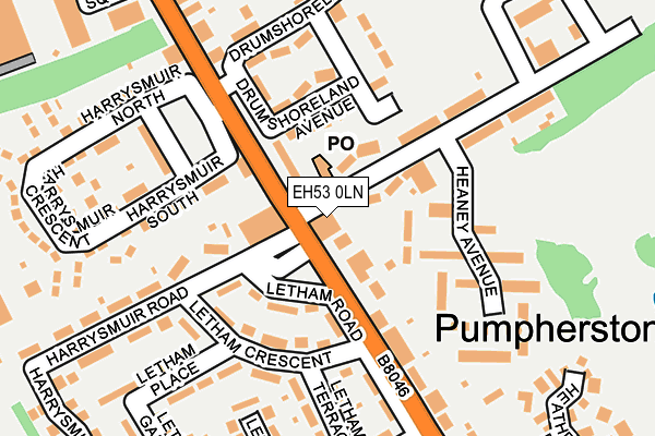 EH53 0LN map - OS OpenMap – Local (Ordnance Survey) EH53 0LN map - OS OpenMap – Local (Ordnance Survey)