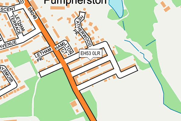 EH53 0LR map - OS OpenMap – Local (Ordnance Survey) EH53 0LR map - OS OpenMap – Local (Ordnance Survey)